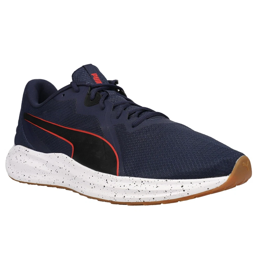 PUMA Twitch Runner Speckle Running Mens Blue Sneakers Athletic Shoes 377196-01 - Image 2